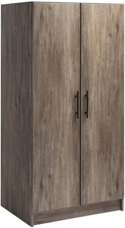 Pemberly Row 32 inch Drifted Gray Engineered Wood Wardrobe Cabinet