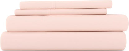 Linen Market Bed Sheets for Twin Size Bed (Blush) - Sleep Better Than Ever with These Soft and Cooling Twin Sheets - Deep Pocket Fits 16" Thick Beds - 3 Piece Twin Sheet Set
