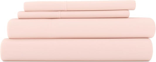 Linen Market Bed Sheets for Twin Size Bed (Blush) - Sleep Better Than Ever with These Soft and Cooling Twin Sheets - Deep Pocket Fits 16" Thick Beds - 3 Piece Twin Sheet Set