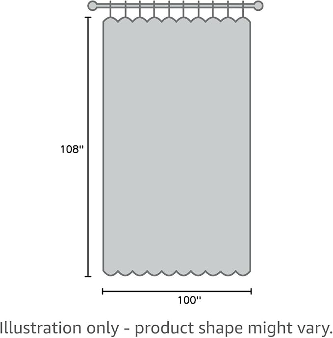 Joydeco Linen Blackout Curtains for Bedroom - 100% Light Blocking 1 Panels, Black Drapes 100" W x 108" L, Thermal Insulated Room Darkening Curtains for Living Room, Rod Pocket & Back Tabs