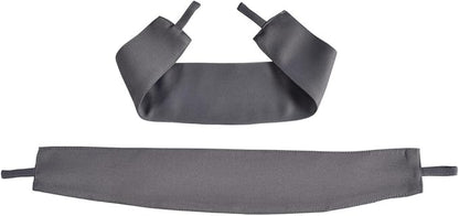 MIUCO 1 Pair Thermal Insulated Grommet 52-Inch-by-84-Inch Blackout Window Curtain Panels with 2 Tie Backs, Dark Grey