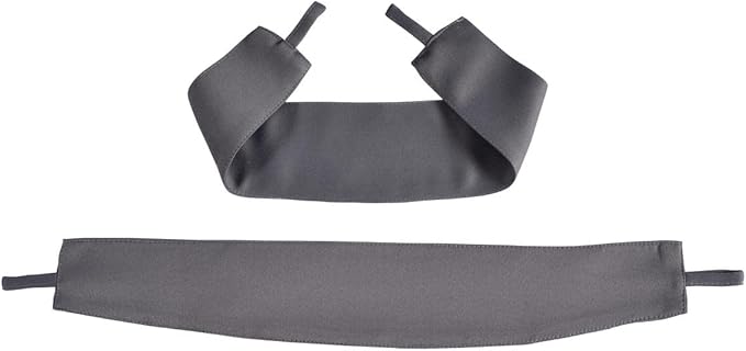 MIUCO 1 Pair Thermal Insulated Grommet 52-Inch-by-95-Inch Blackout Window Curtain Panels with 2 Tie Backs, Dark Grey