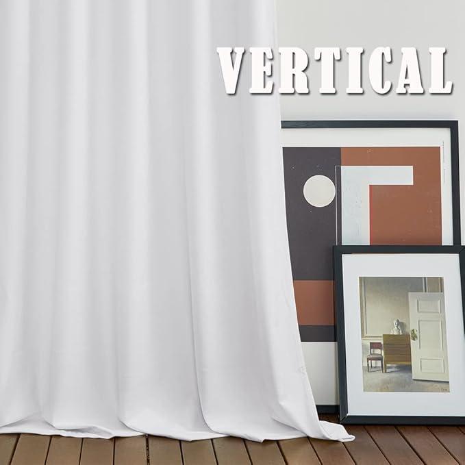 RYB Home Velvet Curtains 90 inches - Back Tab Pure White Plush Soft Window Curtain Panels Light Reducing Minimalist Modern Home Decor for Bedroom Kids Room Office, W52 x L90, 2 Panels Set