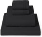 Mellanni Twin Sheet Set - 4-Piece Iconic Collection Bedding, (Including 2 Pillowcases), 16-Inch Deep Pocket, Easy Care, Extra Soft, Cooling Sheets, Brushed Microfiber - Black