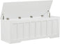 51.2" Storage Chest Extra Large,Storage Bench with 2 Safety Hinges,Shoe Bench,51.2 * 15.7 * 19.1 inches,Wooden Trunk for Bedroom,livingroom,entryway,Supports 220 lb,Easy Assembly(White).