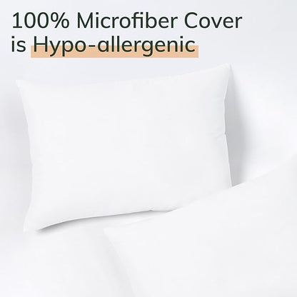 Fern and Willow Queen Size Bed Pillows - Set of 2, 28"x20" - Luxurious Ultra-Soft Cooling Pillow - Hotel Quality, Down Alternative Fill - Ideal Gift for Side, Back & Stomach Sleepers
