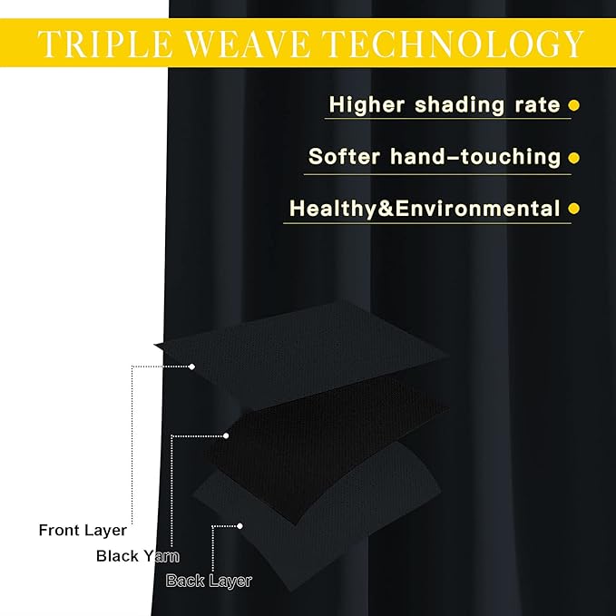 NICETOWN Black Out Sliding Door Curtain 102 inches Long, Grommet Thermal Insulated Patio Door Curtains Room Divider Drape Window Treatment for Bedroom/Living Room, 1 Panel, W80 x L102