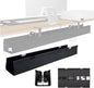 No Drill Under-Desk Cable Management Tray, Desktop Cable Organizer, Fabric Storage Tray, Two Installation Methods, Suitable for Office/Home Use. (13 * 35in)