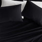 Linen Market Brushed Microfiber King Sheet Set 4 Piece – Oeko-TEX Certified Ultra Soft & Wrinkle-Free - 16" Deep Pocket Sheets - Easy Care King Size - Black