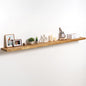 fuqing Floating Shelves for Wall, 72 inch Rustic Solid Elm Wood Floating Shelves, Wooden Wall Shelves with Invisible Heavy Duty Brackets for Living Room, Bedroom, Kitchen, Bathroom, 1 Pack, Natural