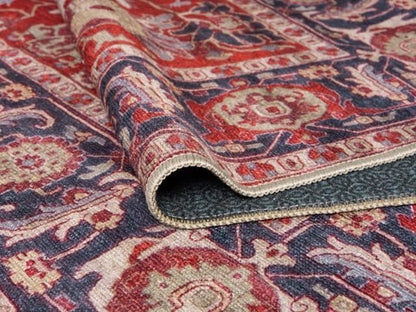 Keen Home Design 2x7 Rug - Machine Washable Runner Rug with Non-Slip Backing, Ideal for Hallway, Entryway, Kitchen, Laundry Room - Vintage, Easy Clean, Durable, Low Pile Rug - (2'6" x 7')