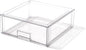 BINO | Stackable Storage Drawers, X-Large - Clear | THE CRATE COLLECTION | Storage Bins With Drawers | Bathroom Organizers | Under Sink Organizer | Vanity Cabinet Home Organization
