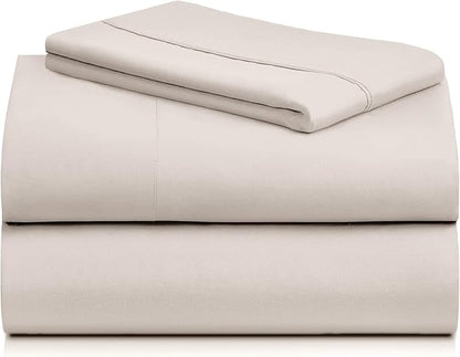 LuxClub 3 PC Twin XL Sheet Set, Deep Pockets Wrinkle Free Cooling Bed Sheets Hotel Bedding for Women, Men, Kids & Teens, Includes 1 Fitted Sheet, 1 Flat Sheet and 1 Pillowcase-Silky Soft Linen