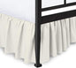 Ruffled Bed Skirt with Split Corners, Ivory, Full 16 Inch Drop Bedskirt, Hotel Quality Brushed Microfiber Wrinkle Free Dust Ruffle Bed Skirt Full Size