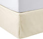 Amazon Basics Lightweight Pleated Bed Skirt, Queen, Beige, Solid