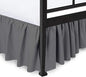 Ruffled Bed Skirt with Split Corners, Dark Grey, Full 21 Inch Drop Bedskirt, Hotel Quality Brushed Microfiber Wrinkle Free Dust Ruffle Bed Skirt Full Size