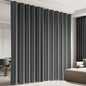Room Divider Blackout Curtain Track Curtains Wall Dividers Panels Screen for Living Rooms Bedroom Office Privacy Partition Separation, W180 × L84 Inch,1 Panel, Grey