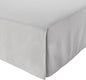 Amazon Basics Lightweight Pleated King Size Bed Skirt, Fade Resistant, Machine Washable, King, Light Grey, Solid