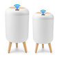 Pukomc 2 Pack Automatic Trash Can 12L /3 Gallon and 10L /2.64 Gallon Bathroom Trash Bin with Lid Touchless Small Smart Motion Sensor Garbage Cans for Kitchen, Bathroom,Living Room and Bedroom