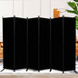 Room Divider and Folding Privacy Screens 6 Panel, 11 Ft Wide Room Partitions Dividers, Portable Room Divider Screen for Room Separtition, Folding Wall Dividers for Rooms, Office, Bedroom, Studio Black