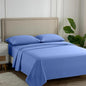 Carressa Linen 100% Egyptian Cotton Queen Sheet Set - 600 Thread Count Egyptian Cotton Queen Sheets Set (4 PC, Marine Blue), Ultra Soft, Cooling, 16" Deep Pocket Sateen Weave Luxury Hotel Bed Sheet