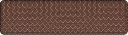 NewLife by GelPro Anti-Fatigue Designer Comfort Kitchen Floor Mat, 20x72" , Trellis Walnut Stain Resistant Surface with 3/4” Thick Ergo-foam Core for Health and Wellness