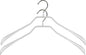 Mawa by Reston Lloyd BodyForm Series Non-Slip Space-Saving Clothes Hanger for Jackets, Suits and Coats, 16-1/2", Style 42/L, White, Set of 2