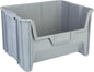 Hudson Exchange 20" x 15" x 12.5" (1 Pack) Plastic Giant Stackable Hopper Bin Container, Gray