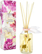 LOVSPA Reed Diffuser Set, Pink Peony Scented Oil Diffuser with Sticks, Home Fragrance Accessories for Bathroom Shelf Decor, Aroma Diffusers for Home or Office Desk, USA Made