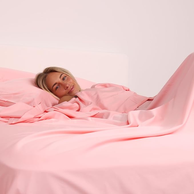 THE LAD COLLECTIVE 2.0 Bedding Set - 4 Piece Sheet & Pillow Case Set, Custom Cotton Blend, Soft, Comfortable, Temperature Regulating, & Easy-to-Use - (California King, Streaky Bay)