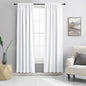 Pure White Half Blackout Modern Design Curtains 84 Inches Long - Room Darkening Thermal Insulated Drapes Window Treatment Curtains for Living Room Patio Door,2 Panels,W 52 x L 84 Inch