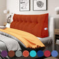 WOWMAX 100% Cotton Corduroy Headboard Pillow – California King Size Back Support Reading Wedge for Bed & Daybed, Plush Handmade Bolster Cushion with Removable Cover, Cozy Bed Rest Pillow, Rusty Orange