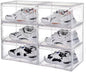 Transparent Plastic Stackable Shoe Storage Box, 6 Pack Side Opening Shoe Box, Suitable For Storing And Displaying Sneakers 13'' x 11.2‘ x 7.5’ (Transparent Colour)
