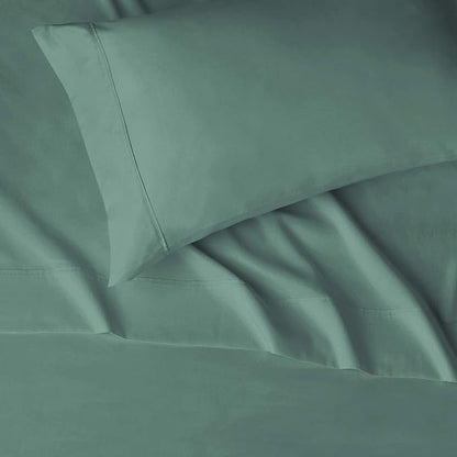 Amazon Basics Lightweight Super Soft Easy Care Wrinkle Free Microfiber 3 Piece Bed Sheet Set with 14-Inch Deep Pockets, Twin, Emerald Green, Solid, Kids, Men & Women Bedding