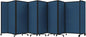 Versare Room Divider 360 Portable Wall Partition | Folding Panels | Large Freestanding Divider | Locking Wheels | Temporary Room Separator