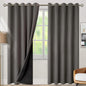 BGment Grey Blackout Curtains 84 Inches Long 2 Panels Set for Living Room, Thermal Insulated 100% Light Blocking Curtains & Drapes, Grommet Soundproof Curtains for Bedroom Window, Each 60 Wide