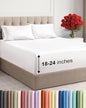 Extra Deep Twin XL Sheet Set - 4 Piece Breathable & Cooling Sheets - Hotel Luxury Bed Sheets Set - Easy Fit - Soft, Wrinkle Free & Comfy Sheets Set - Antique White Sheet Set with Extra Deep Pockets