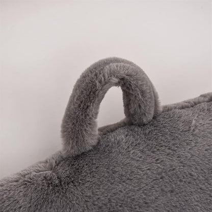 Holawakaka Large Reading Pillow for Sitting up in Bed Sofa Kids Teens, Backrest Pillow with Arms for Boys Girls Women Petites Pregnancy, Back Support Cushion for Couch Floor Nursery Playroom (Grey)