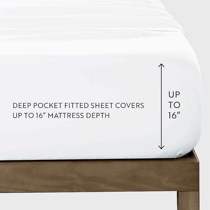 Linen Market Bed Sheets for California King Size Bed (Gold) - Sleep Better Than Ever with These Soft and Cooling California King Sheets - Deep Pocket Fits 16" Thick Beds - 4 Piece Cal King Sheet Set