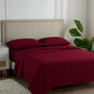 Carressa Linen California King Egyptian Cotton Sheet Sets - 600 Thread Count Cal King Cotton Sheet Set (4 PC, Classic Burgundy), Extra Soft, Cooling, 16" Deep Pocket Sateen Weave Luxury Bed Sheets Set