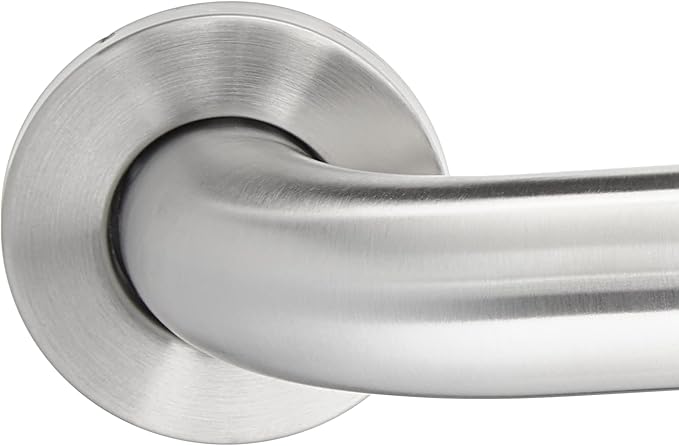 Amazon Basics Bathroom Handicap Safety Grab Bar, 36 Inch Length, 1.5 Inch Diameter, Holds up to 500LBs, ADA Compliant, Stainless Steel