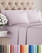 King 6 Piece Sheet Set - Cooling & Breathable - Hotel Luxury Bedding, Includes Fitted Sheet for Women, Men, Kids and Teens - 1 Flat, 1 Fitted Sheet, 4 Pillowcases with Deep Pockets - Light Lavender