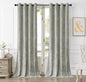 SMILETIME Silver Grey Crushed Velvet Curtains 52x108 inch Luxurious Thermal Insulated Soundproof Drapes for Living Room Bedroom Office Soft and Durable Light-Filtering Window Treatments, 2 Panels