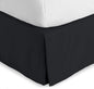 Bare Home Kids Twin Bed Skirt - 15-Inch Tailored Drop Easy Fit - Bed Skirt for Beds - Center & Corner Pleats (Twin, Black)