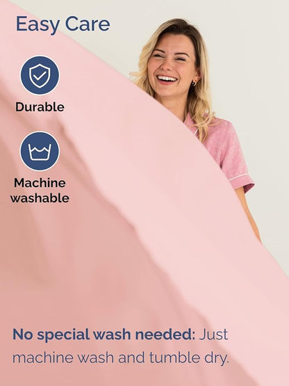 Extra Deep Cal King Sheet Set - 6 Piece Breathable and Cooling Sheets - Hotel Luxury Bed Sheets Set - Easy Fit - Soft, Wrinkle Free and Comfy Sheets Set - Baby Pink Sheet Set with Extra Deep Pockets
