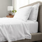 Cariloha Aloha Soft 2-Piece Sheet Set | White | Twin | Made from 100% Viscose derived from Bamboo | Introductory Sheet Line