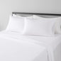 Amazon Basics Luxury, Ultra Soft, Breathable Lightweight Microfiber 4 Piece Bed Sheet Set with 14-Inch Deep Pockets, King, Bright White, Solid