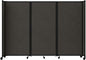 Versare Room Divider 360 Portable Wall Partition | Folding Panels | Large Freestanding Divider | Locking Wheels | Temporary Room Separator