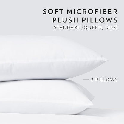 Fern and Willow King Size Bed Pillows - Set of 2, 36"x20" - Luxurious Ultra-Soft Cooling Pillow - Hotel Quality, Down Alternative Fill - Ideal Gift for Side, Back & Stomach Sleepers