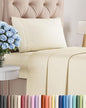 Twin Size 3 Piece Sheet Set - Comfy Breathable & Cooling Bed Sheets Set - Hotel Luxury Bedding for Women, Men, Kids, Teens, Boys & Girls - Deep Pockets, Ultra-Soft, Wrinkle Free - Oeko-Tex - Off White